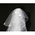 Guangzhou billig vier Layer Spitze Appliqued Brautschleier Hochzeit 2017